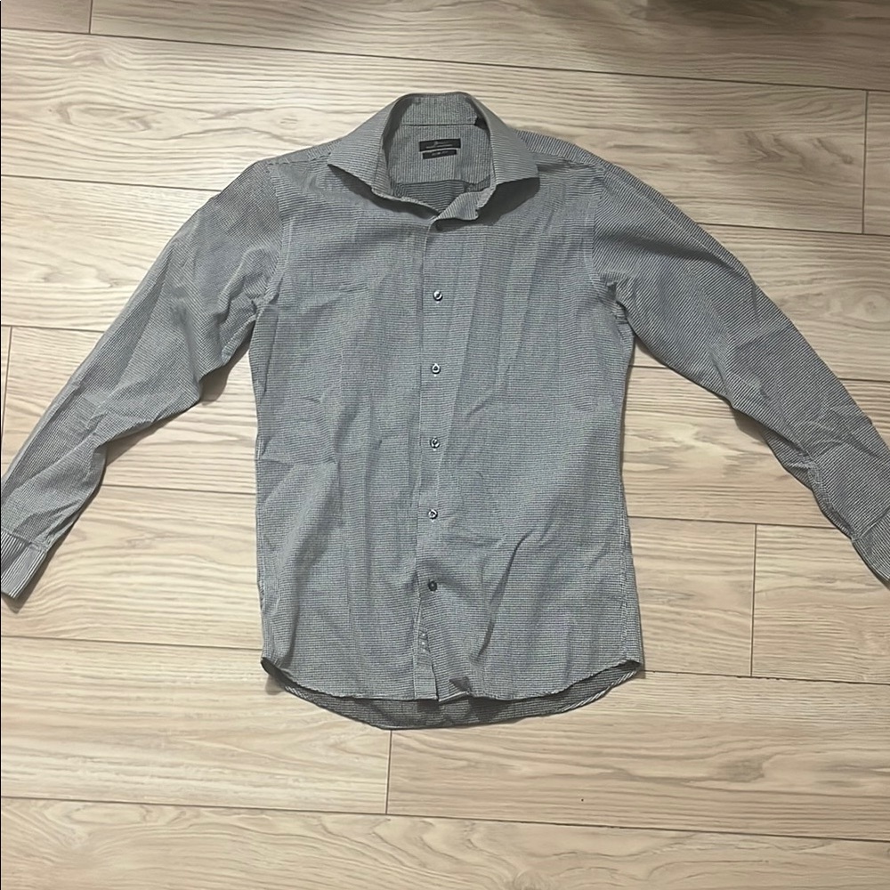 Marc Anthony Gray Casual Button Down Shirt